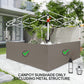Outsunny Canopy Sidewalls for 10' x 10' or 10' x 20' Pop up Canopy, 2 PCS Canopy Half Walls Only, Grey