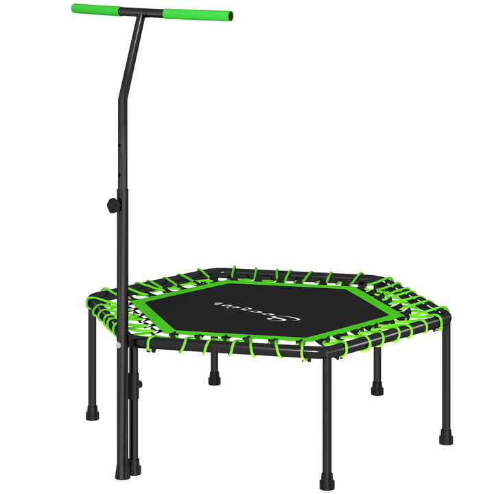 Soozier 45" Rebounder Trampoline for Adults, Mini Fitness Trampoline Bungee Rebounder with 3-Level Adjustable Handle