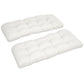 Outsunny Set of 2 Patio Bench Replacement Cushions, 2 Seater Outdoor Loveseat Cushion Seat Pad, 43" x 19" x 3", Gray