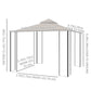 Outsunny 10'x10' Patio Gazebo, Outdoor Garden Canopy for Events Party Backyard with Mosquito Netting
