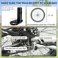 Aosom Bike Cargo Trailer Bicycle Luggage Carrier Cart with Cover Black Red