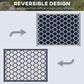 Outsunny 9'x12' Reversible Outdoor RV Rug, Patio Floor Mat, Plastic Straw Rug for Backyard, Deck, Beach, Camping, Black