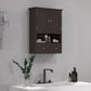 kleankin Bathroom Wall Cabinet, Medicine Cabinet, Over Toilet Storage Cabinet with Shelf and Drawers for Hallway, Living Room, White