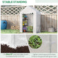 Outsunny 55" x 28" x 75" Walk-in Greenhouse Portable Garden Plant Flower Seed Warm House with 4 Shelves Outdoor Plant Growth Hot House PE Cover Green