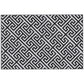 Outsunny Reversible Outdoor RV Rug, Patio Floor Mat, 6' x 9' Plastic Straw Rug for Backyard, Deck, Beach, Camping, Black & White