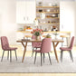 HOMCOM Dining Chairs Set of 4, Upholstered Dining Room Chairs with Steel Legs, Modern Kitchen Chair for Dining Room, Grey