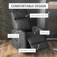 HOMCOM Power Lift Recliner Chair with Remote Control Side Pocket for Living Room Home Office Study Black