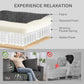 HOMCOM 3 Seater Sofa, 83.5" Modern Upholstered Couch with Pocket Spring and 2 Scatter Cushions for Living Room, Cream White