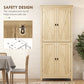 HOMCOM 72" Freestanding Storage Cabinet, Kitchen Pantry Cabinet with Doors and Shelves for Dining Room, White