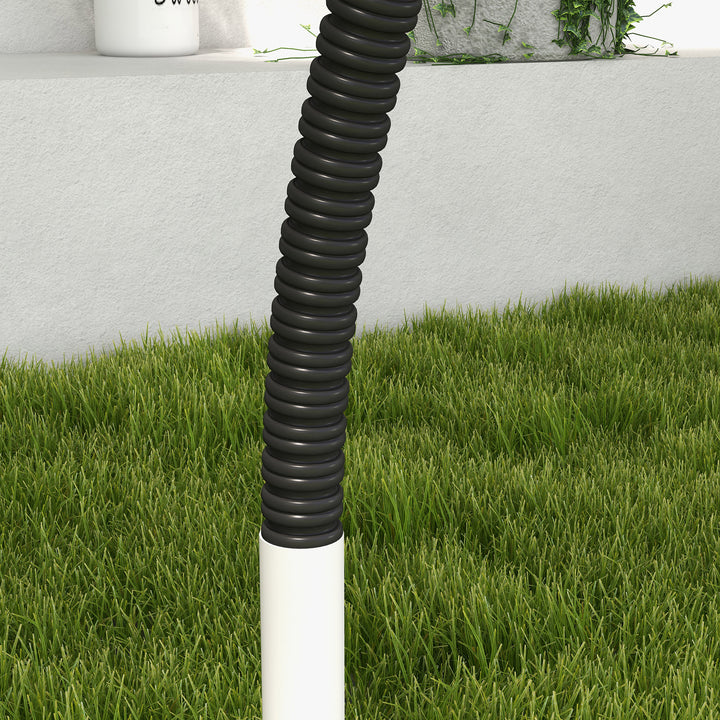 PawHut Dog Agility Kit Pet Obstacle Course Training Equipment Outdoor with Weave Poles, Carry Bag, Orange