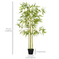 HOMCOM 5FT Artificial Bamboo Tree Faux Decorative Plant in Nursery Pot for Indoor DÃ©cor