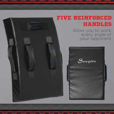 Soozier Boxing Pad, Kick Shield, Curved Muay Thai Kicking Pad, Great for MMA, Taekwondo, Krav Maga, Martial Arts, Karate