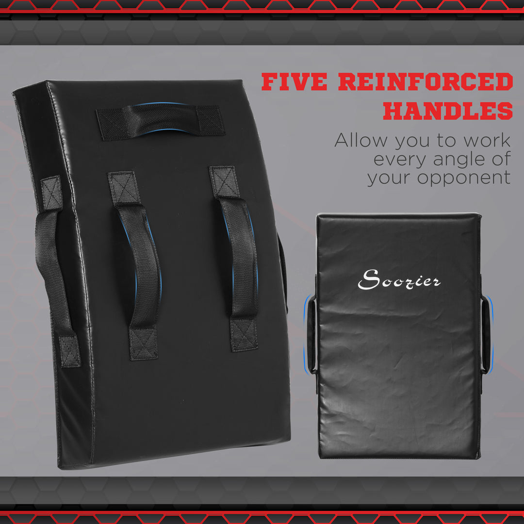 Soozier Boxing Pad, Kick Shield, Curved Muay Thai Kicking Pad, Great for MMA, Taekwondo, Krav Maga, Martial Arts, Karate