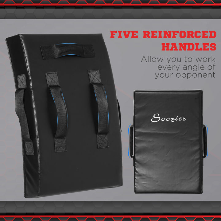 Soozier Boxing Pad, Kick Shield, Curved Muay Thai Kicking Pad, Great for MMA, Taekwondo, Krav Maga, Martial Arts, Karate