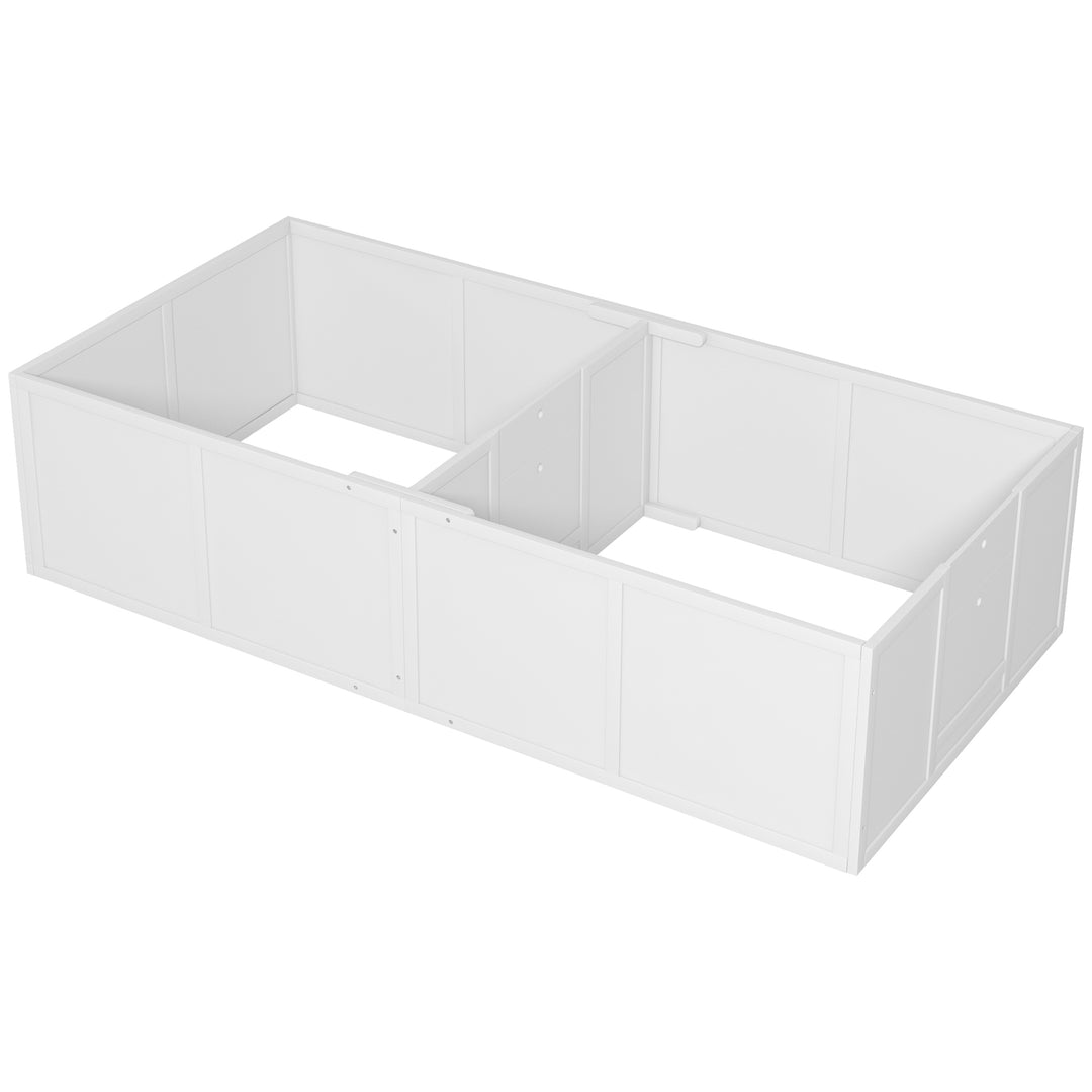 PawHut Whelping Box for Dogs w/ Adjustable, Removable Door, for Small Medium Dogs, 77" x 38", White