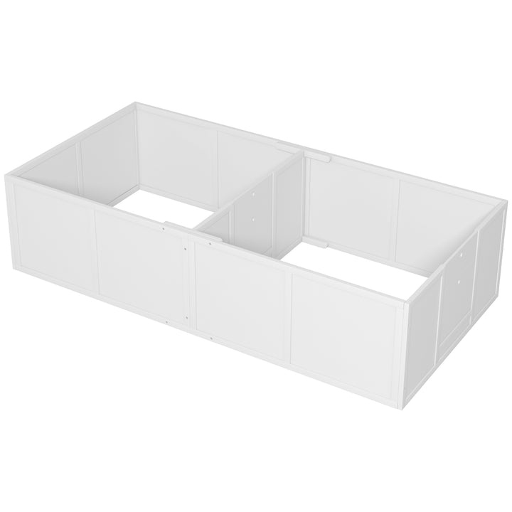 PawHut Whelping Box for Dogs w/ Adjustable, Removable Door, for Small Medium Dogs, 77" x 38", White