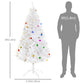 HOMCOM 5.9ft Artificial Christmas Tree Xmas Holidays DÃ©cor with Ornament White