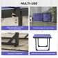 Soozier 6x3ft Compact Midsize Table Tennis Table Multi-Use Family Ping-pong Table Free Standing Folding Blue
