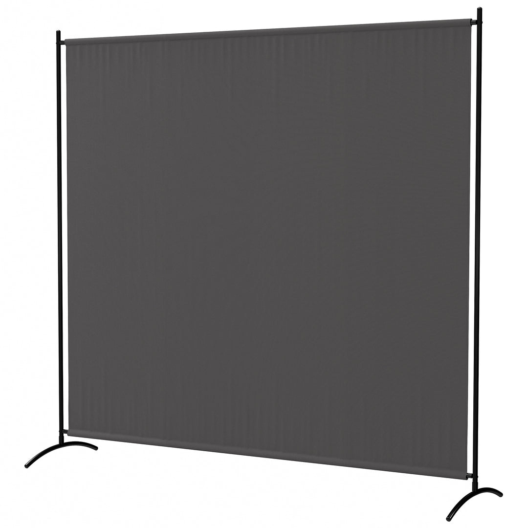 Outsunny Single Panel Room Divider, UV30+ Privacy Screen, Indoor Outdoor Privacy Panel with Stable Base, Black