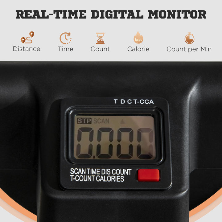 Soozier Foldable Ab Twister Board for Waist Trimming, Ab Waist Sculptor Workout Equipment wirh Screen Showing Time, Calories