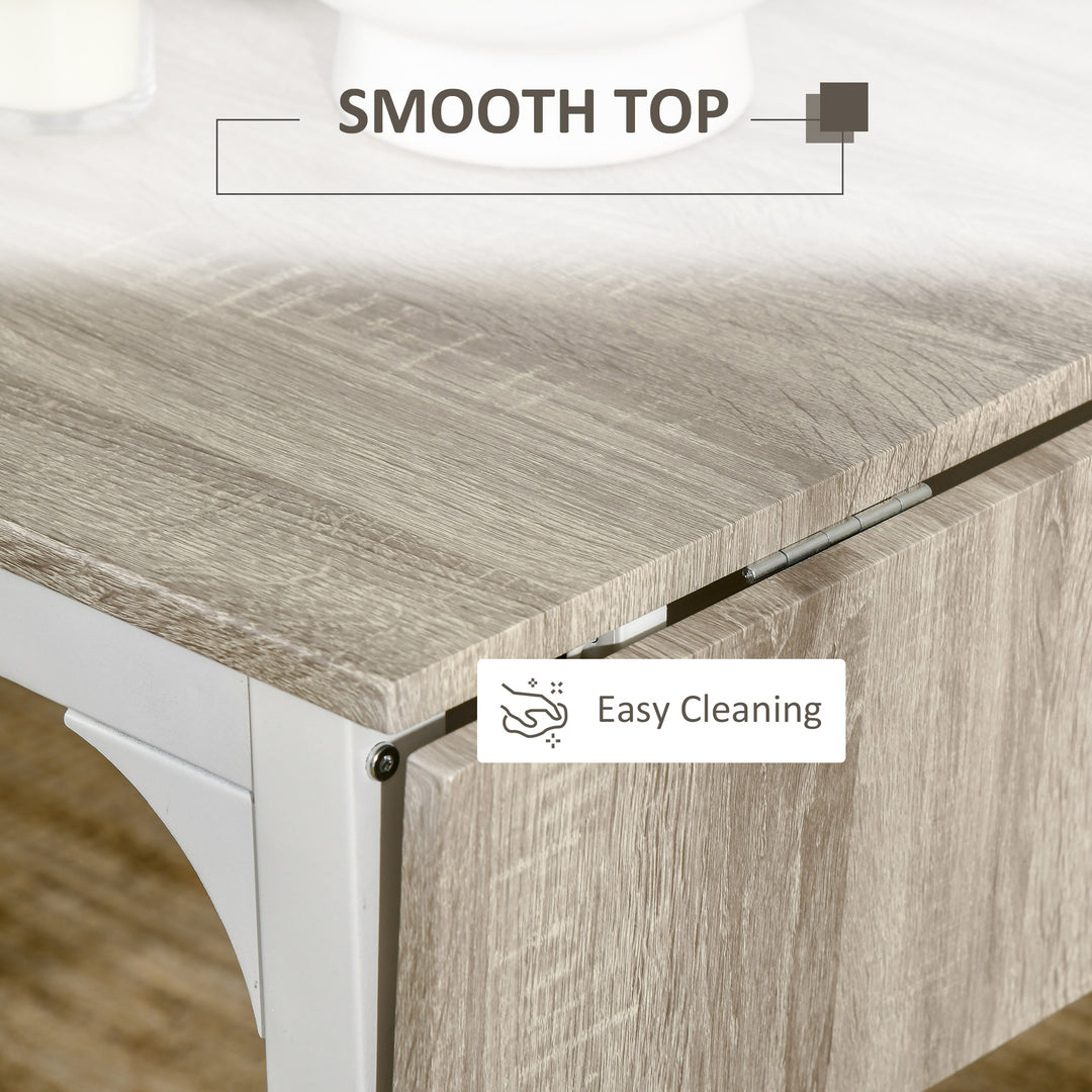 HOMCOM Foldable Dining Table Set for 2, Drop-Leaf Kitchen Table with 2 Chairs for Apartments, Studios, Natural Drop-leaf Dining Table Set Includes 2 Chairs