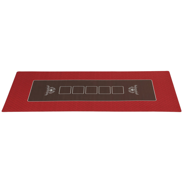 Soozier Poker Table Top Poker Mat for 6 Player, Green