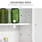 kleankin Bathroom Cabinet Wall Mount with Mirror Door 3 Shelf Organizer for Bathroom, Kitchen, Bedroom, Grey