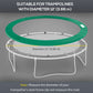 HOMCOM âŒ€12ft Trampoline Pad âŒ€144" Spring Safety Replacement Gym Bounce Jump Cover EPE Foam (Green)