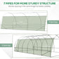 Outsunny Walk-in Greenhouse 20x10x7ft Heavy Duty Outdoor Backyard Seed Plant Vegetables Grow Warm House Green