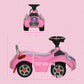 Qaba Baby Push Car with Music, Horn, Light, Dark Blue