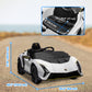 Qaba 12V Lamborghini Autentica Licensed Kids Car with Remote Control, 4 Wheels Spring Suspension, Soft Start, Red