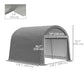 Outsunny 10' x 10' Outdoor Storage Tent, Heavy Duty and Waterproof Portable Shed for Bike, Motorcycle & Garden Tools, Light Grey