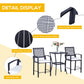 Outsunny 3 Pieces Outdoor Wicker Bar Set, Classic Bistro Bar Set Garden Rattan Style Patio Bar Table & High Chairs w/ Cushions Home Bar Furniture, Cream White
