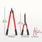Outsunny 3 Pcs Pruning Shears Set with Hedge Shears, Lopper and Garden Secateurs, Garden Scissors Pruners for Gardening
