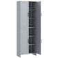 HOMCOM 67" 4-Door Kitchen Pantry Cabinet, Freestanding Storage Cabinet Cupboard with Adjustable Shelves, White
