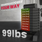 Soozier Multi-Exercise Home Gym Station with 99lbs Weight Stack, for Full Body Workout
