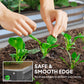 Outsunny 4' x 4' x 1' Raised Garden Bed Galvanized Steel Planter Box for Vegetables, Flowers, Herbs, Green