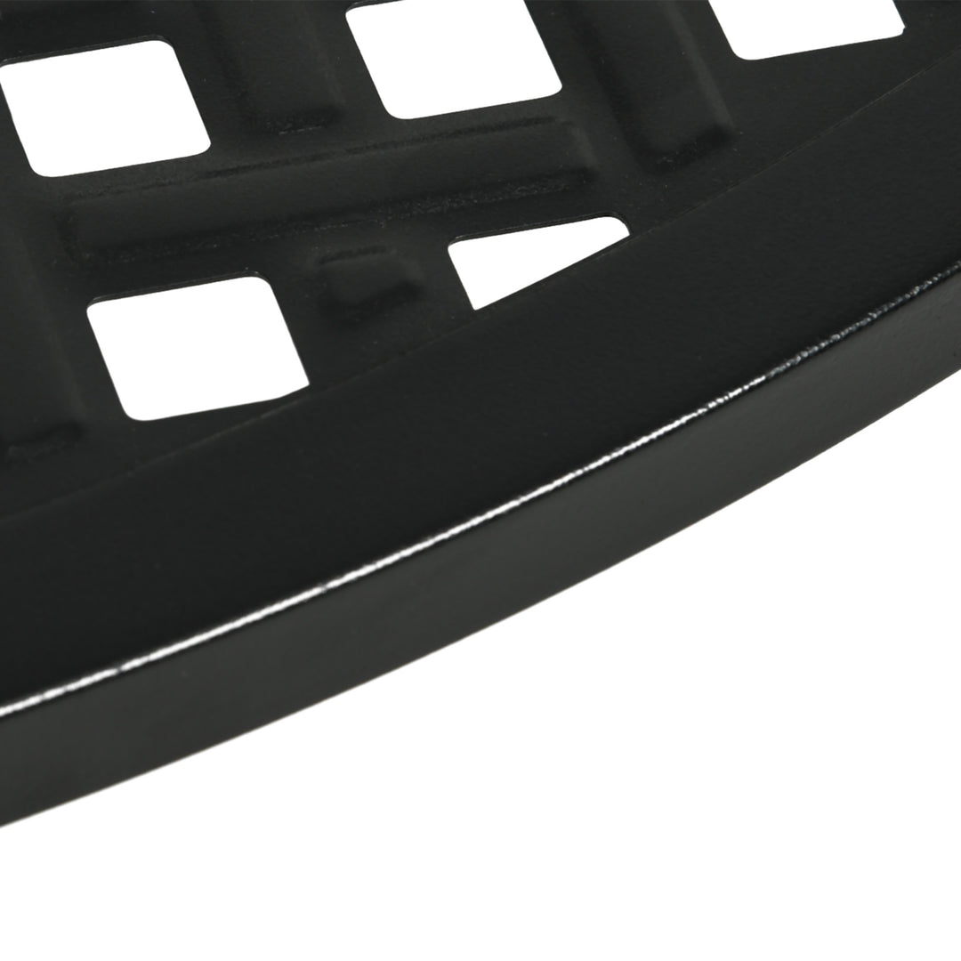 Outsunny 42" Round Outdoor Dining Table for 4 Persons, Metal Patio Dining Table with Umbrella Hole for Backyard, Lawn, Balcony