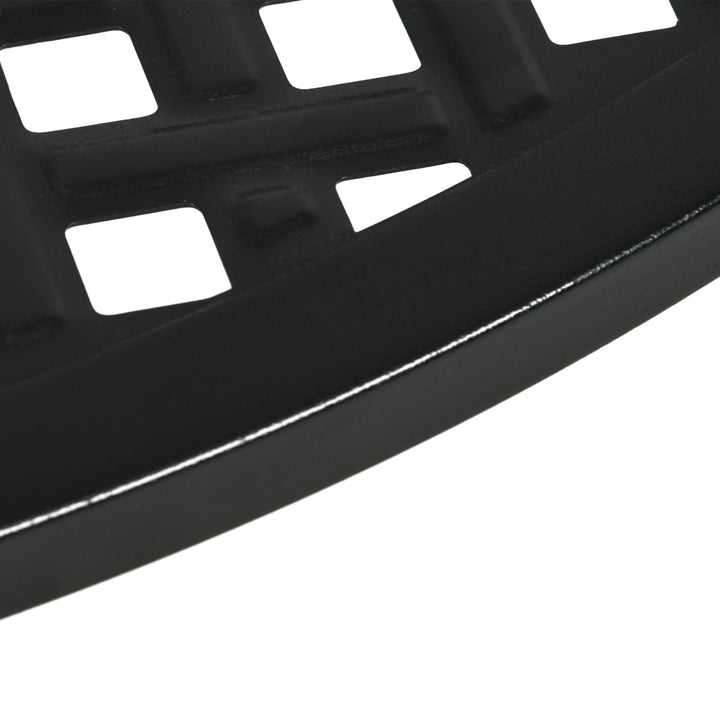 Outsunny 42" Round Outdoor Dining Table for 4 Persons, Metal Patio Dining Table with Umbrella Hole for Backyard, Lawn, Balcony