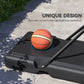 Soozier 5ft-10ft Height Adjustable Basketball Hoop Stand, Portable Basketball System with Wheels and 43" Backboard for Youth Junior