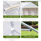 Outsunny 11.5'x9.8'x6.6' Portable Walk-In Tunnel Greenhouse Garden Warm House - White
