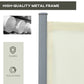 Outsunny Double Retractable Side Awning, 236" x 63" Outdoor Privacy Wall, Patio Screen for Garden, Balcony, Backyard, Grey
