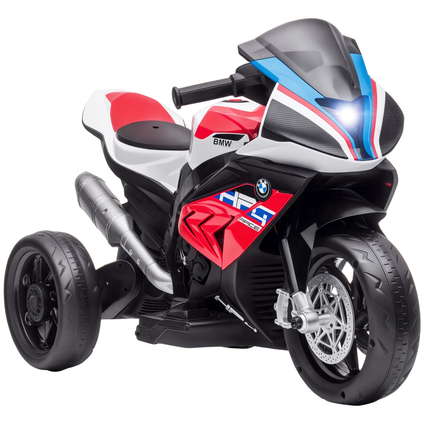 Aosom Kids 6V Electric Ride-On Motorcycle Battery Powered 1.5-5 Years Blue