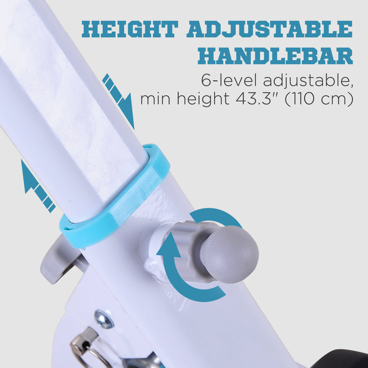 Soozier Height Adjustable Stair Stepper, Stepper Exercise Machine with Handlebar, LCD Monitor, Black