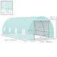 Outsunny Walk-in Greenhouse 20x10x7ft Heavy Duty Outdoor Backyard Seed Plant Vegetables Grow Warm House Green