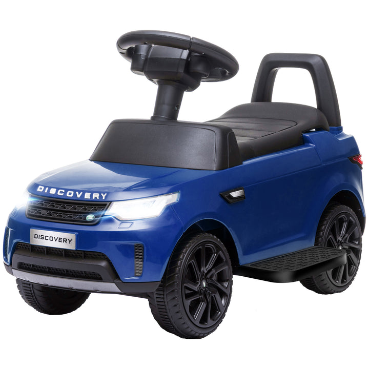 Qaba 2 in 1 6V Land Rover Licensed Electric Car for Kids, Sliding Car with Music Horn Headlights, for 18-60 Months White