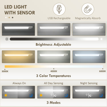 HOMCOM 71" Kitchen Pantry Cabinet with LED Lights, 6 Spice Racks, a Drawer and 4 Adjustable Shelves, Grey