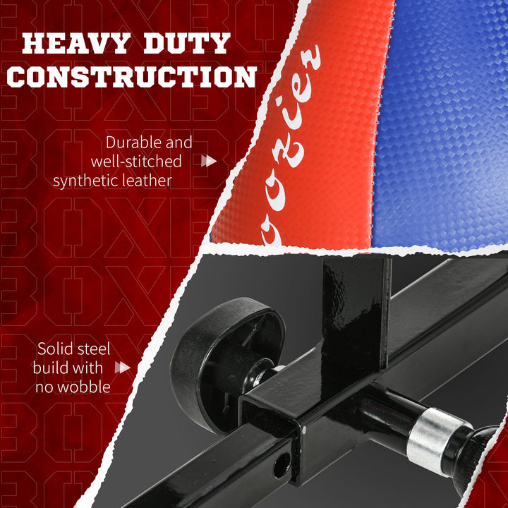 Soozier Adjustable Height Free Standing Boxing Bag Set with 6 Suction Cups and Boxing Gloves, for Exercise Training