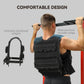 Soozier 44LBS Adjustable Weighted Vest, Weight Vest with Reflective Strips, Snug Fit for Men Women Running Strength Training