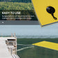 HOMCOM 10' x 5' Roll-Up Pool Float Pad for Lakes, Oceans, & Pools, Water Mat for Playing, Relaxing & Recreation, Yellow